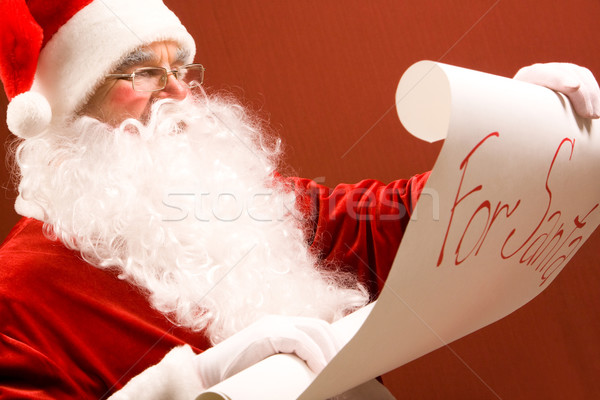 Reading Santa Stock photo © pressmaster
