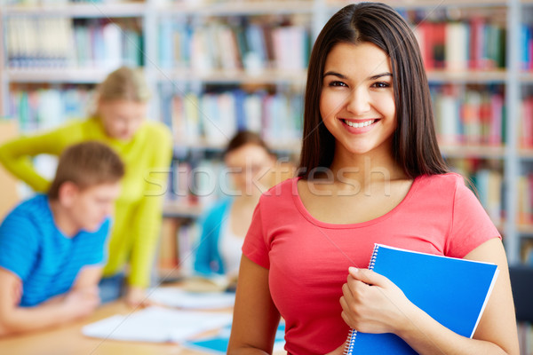 Stock photo: Student with copybook