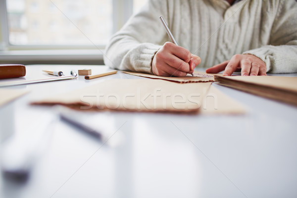 Hand drawing Stock photo © pressmaster