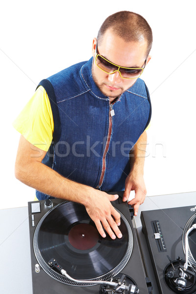 Stock photo: Vinyl disc player