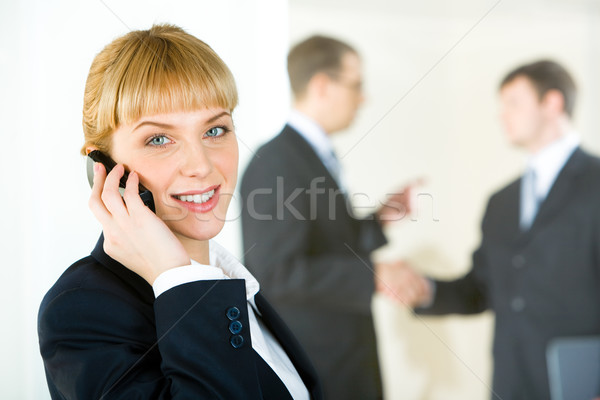 Executive Berater Porträt sprechen Telefon Geschäftsleute Stock foto © pressmaster
