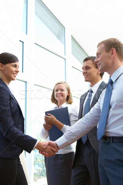 Accordo immagine business partner stretta di mano firma nuovo Foto d'archivio © pressmaster