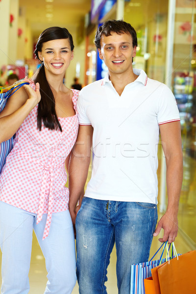 Stock photo: Couple of shoppers