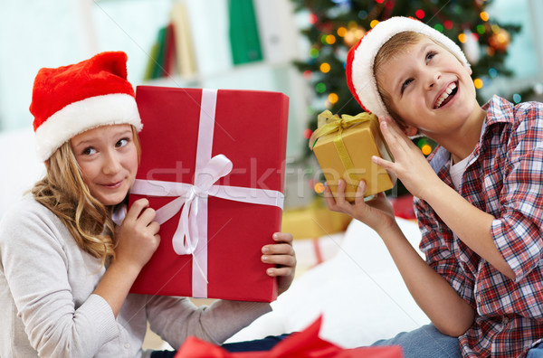 Kids with gifts Stock photo © pressmaster
