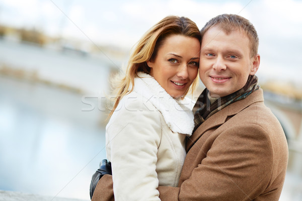 привязчивый пару портрет счастливым городского глядя Сток-фото © pressmaster