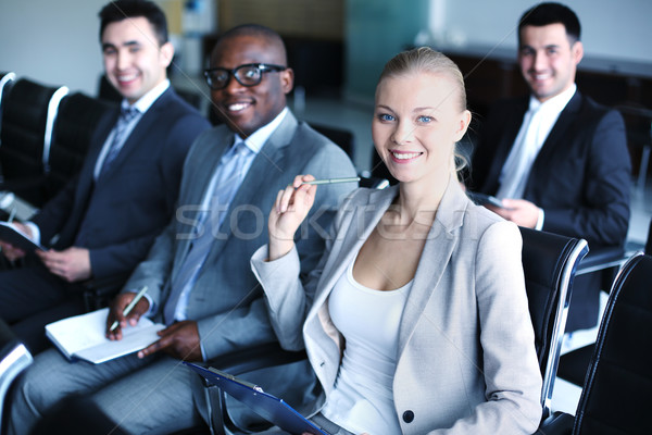 Seminar imagine oameni de afaceri şedinţei Imagine de stoc © pressmaster