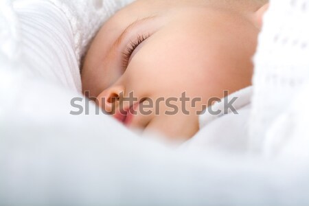 Foto d'archivio: Dormire · baby · primo · piano · adorabile · dolce · sogno