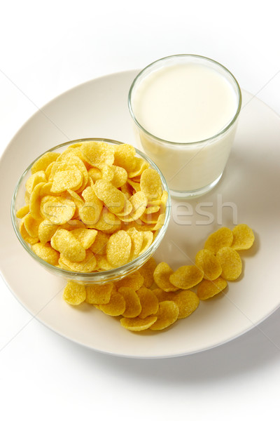 Corn flakes with milk  Stock photo © pressmaster