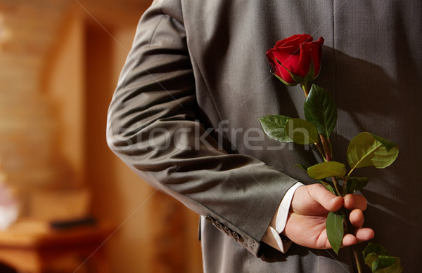 Pequeno surpresa foto homem terno Foto stock © pressmaster