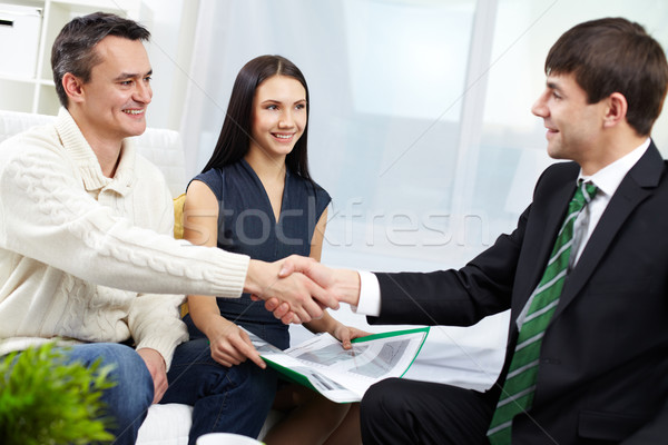 Accord portrait modernes couple face [[stock_photo]] © pressmaster