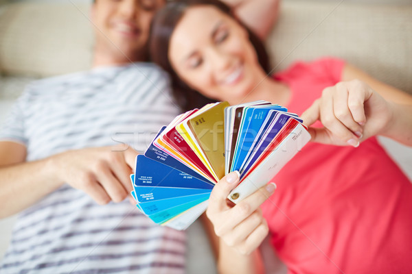 Discussing palette Stock photo © pressmaster