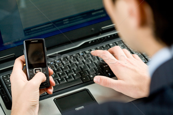 Busy white collar worker Stock photo © pressmaster