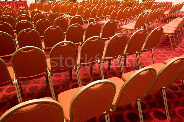 Chaises salle vue arrière plusieurs rouge [[stock_photo]] © pressmaster