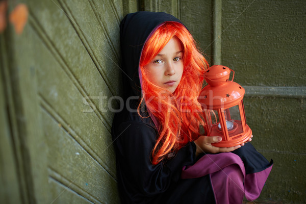 Child in Halloween attire Stock photo © pressmaster