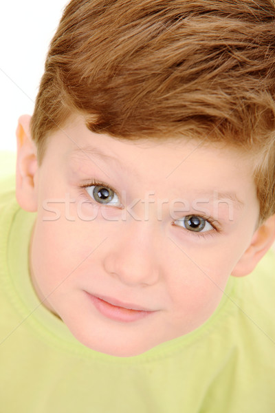 Gezicht cute jongen naar camera Stockfoto © pressmaster