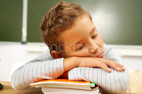 Tired boy Stock photo © pressmaster
