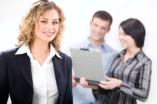 Responsable socio retrato amistoso sonrisa equipo de negocios Foto stock © pressmaster