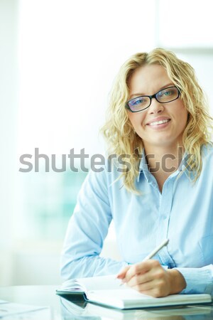 Stockfoto: Business · dame · portret · mooie · zakenvrouw · naar
