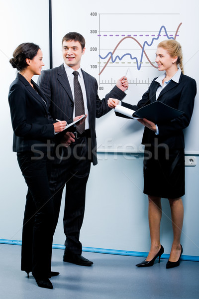 Business onderwijs portret geslaagd man uitleggen Stockfoto © pressmaster