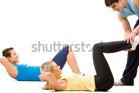 Stock fotó: Sport · támogatás · fotó · testmozgás · segítség · oktató