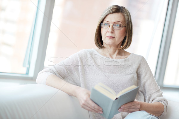 Foto stock: Franco · belleza · imagen · maduro · lectura · libro