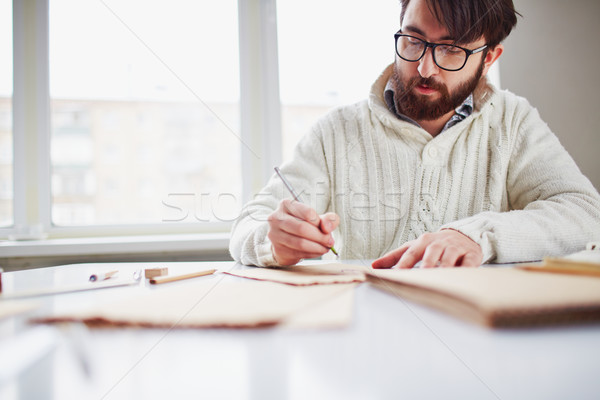 Man drawing Stock photo © pressmaster