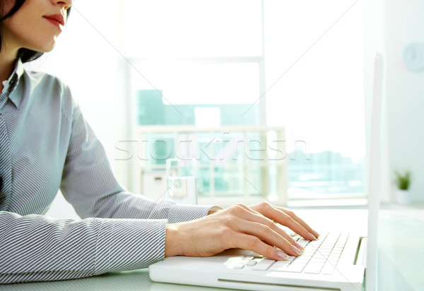 Typing at office Stock photo © pressmaster