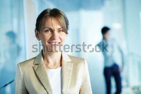 [[stock_photo]]: Joli · leader · portrait · jeunes · belle · femme · d'affaires