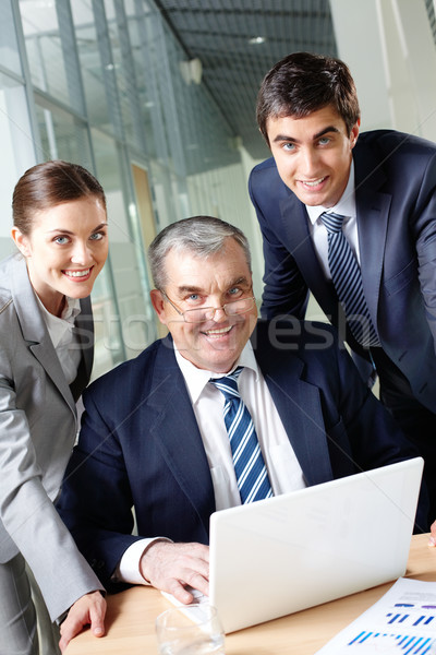 Stock photo: Friendly business group