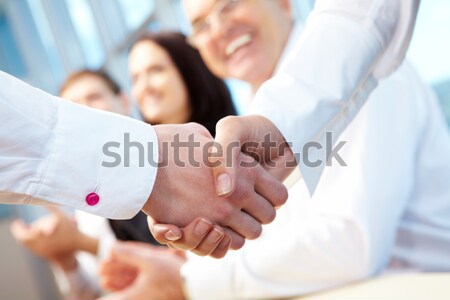 Acord fotografie strângere de mână parteneri de afaceri afaceri Imagine de stoc © pressmaster