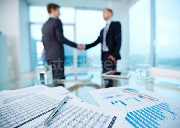Vívmány üzlet iroda férfi üzletember csoport Stock fotó © pressmaster