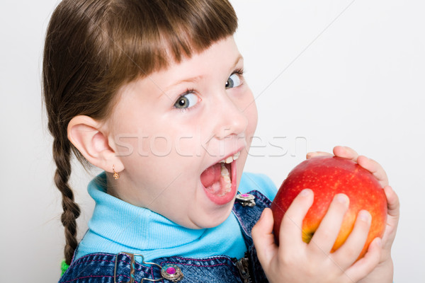 Eating apple Stock photo © pressmaster