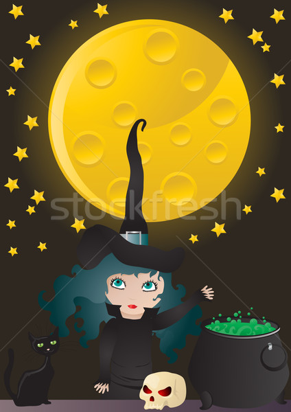 witch cooking  Stock photo © pressmaster