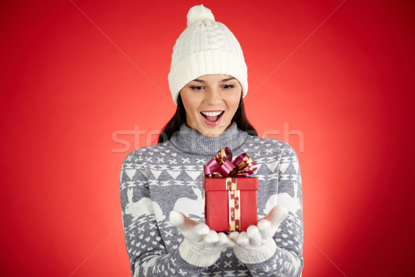 Stock photo: Girl in surprise