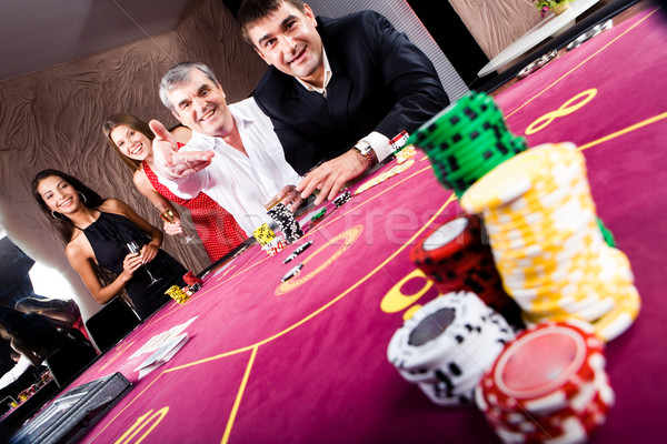 Casino photo joueur mode personnes permanent [[stock_photo]] © pressmaster