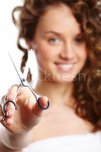 Zdjęcia stock: Nożyczki · obraz · fryzjer · kobiet · strony