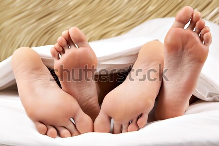 Feet hug Stock photo © pressmaster