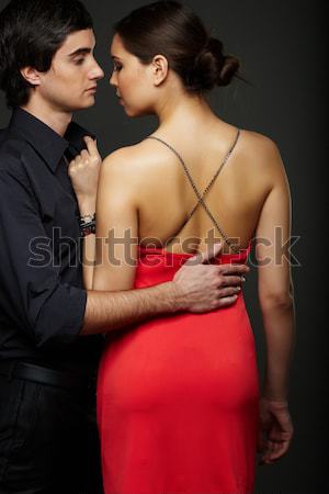 Intimitate portret amoros nud cuplu Imagine de stoc © pressmaster