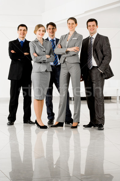 Porträt Geschäftsleute smart Anzüge stehen Stock foto © pressmaster