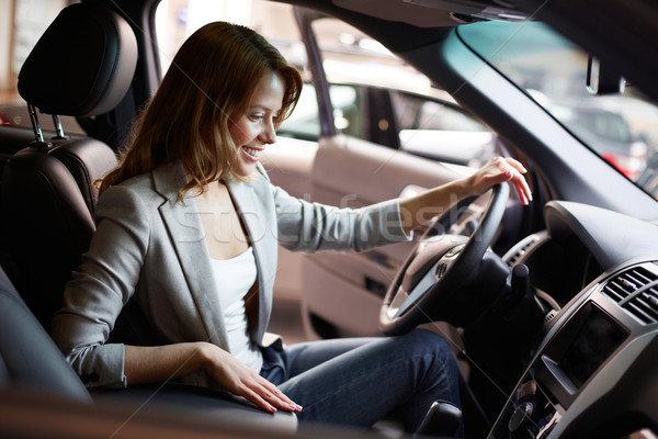 Woman in car Stock photo © pressmaster