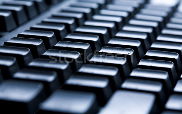 Czarny klucze shot laptop przyciski skupić Zdjęcia stock © pressmaster