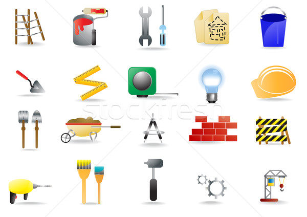 Stock photo: construction vector icons 
