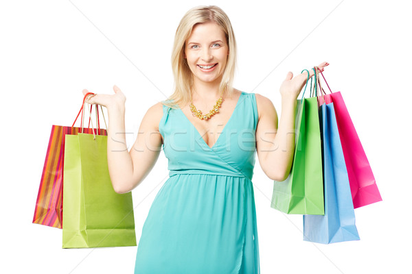 Woman with paperbags Stock photo © pressmaster