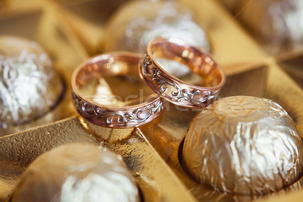 gold wedding rings Stock photo © prg0383