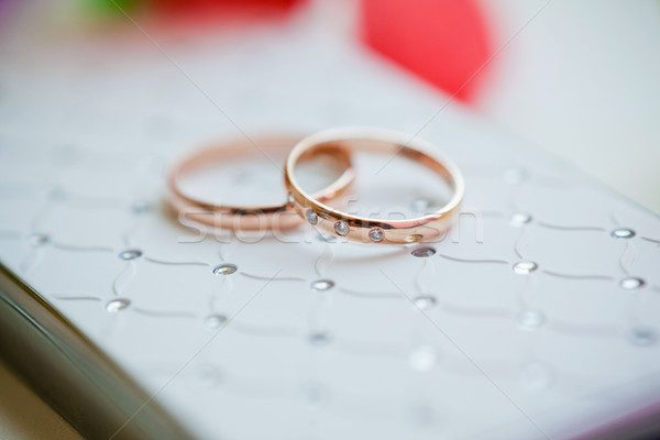 gold wedding rings Stock photo © prg0383