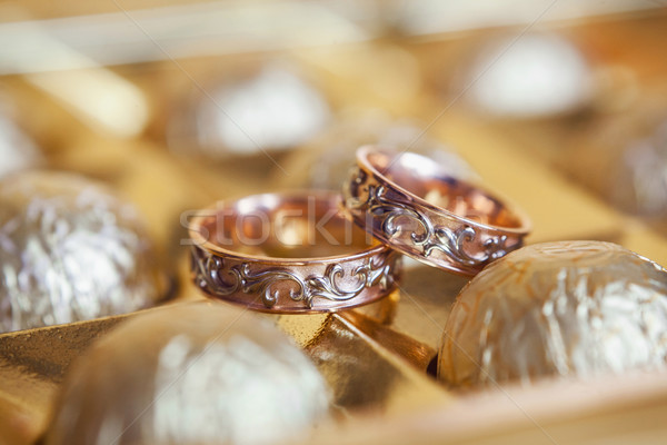 gold wedding rings Stock photo © prg0383