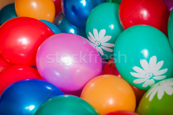 Balonlar çok renkler büyük mavi Stok fotoğraf © prg0383