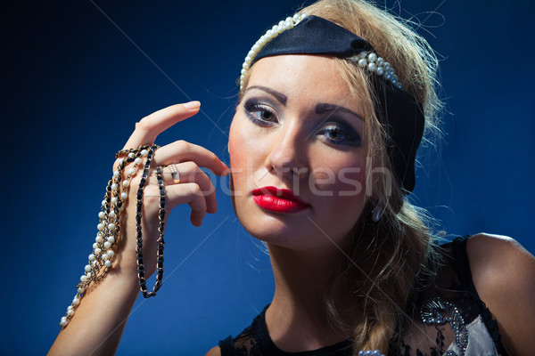 Farmec atractiv fată faţă frumuseţe Imagine de stoc © prg0383
