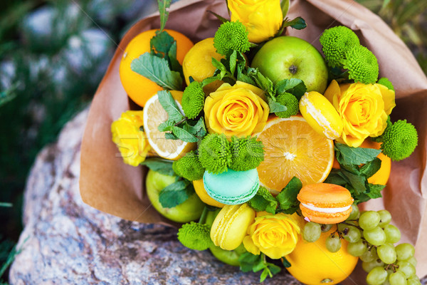 The original unusual edible bouquet of fruits Stock photo © prg0383