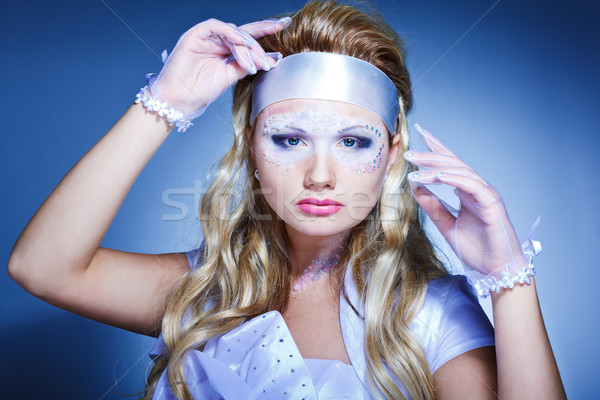 креативность макияж прическа лице Сток-фото © prg0383